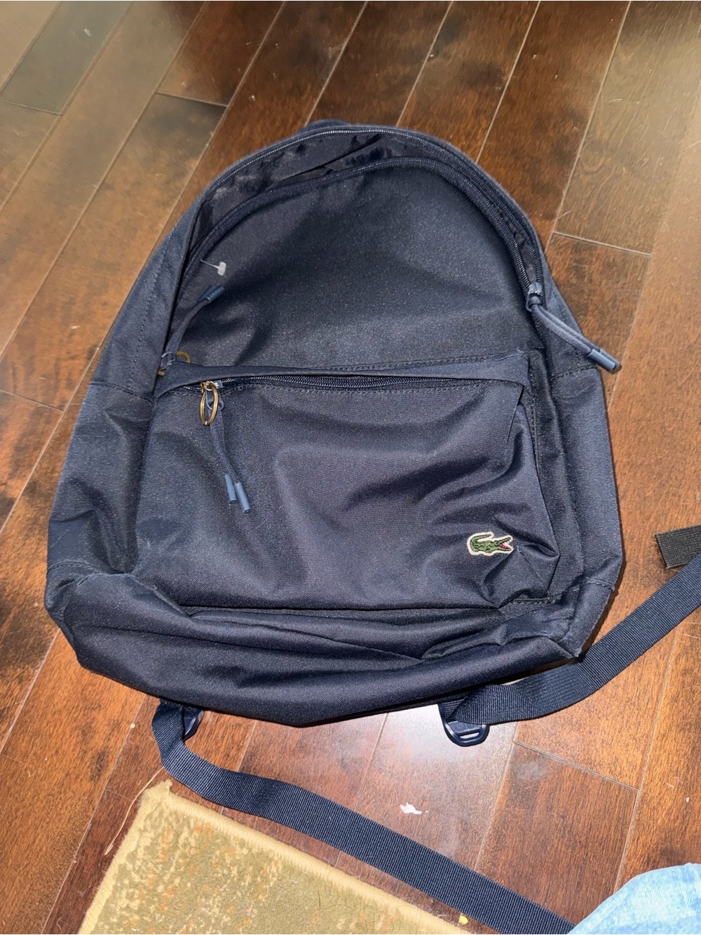 EUC Lacoste Navy Backpack - Classic Casual Bag